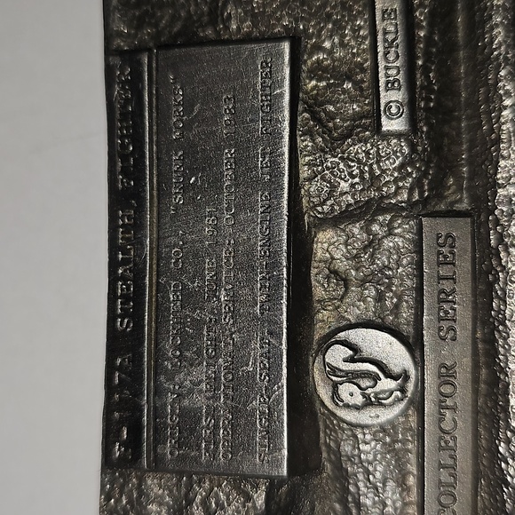 LOCKHEEDMARTIN SKUNK WORKSF-117A STEALTHFIGHTER BELT BUCKLE - Picture 9 of 11